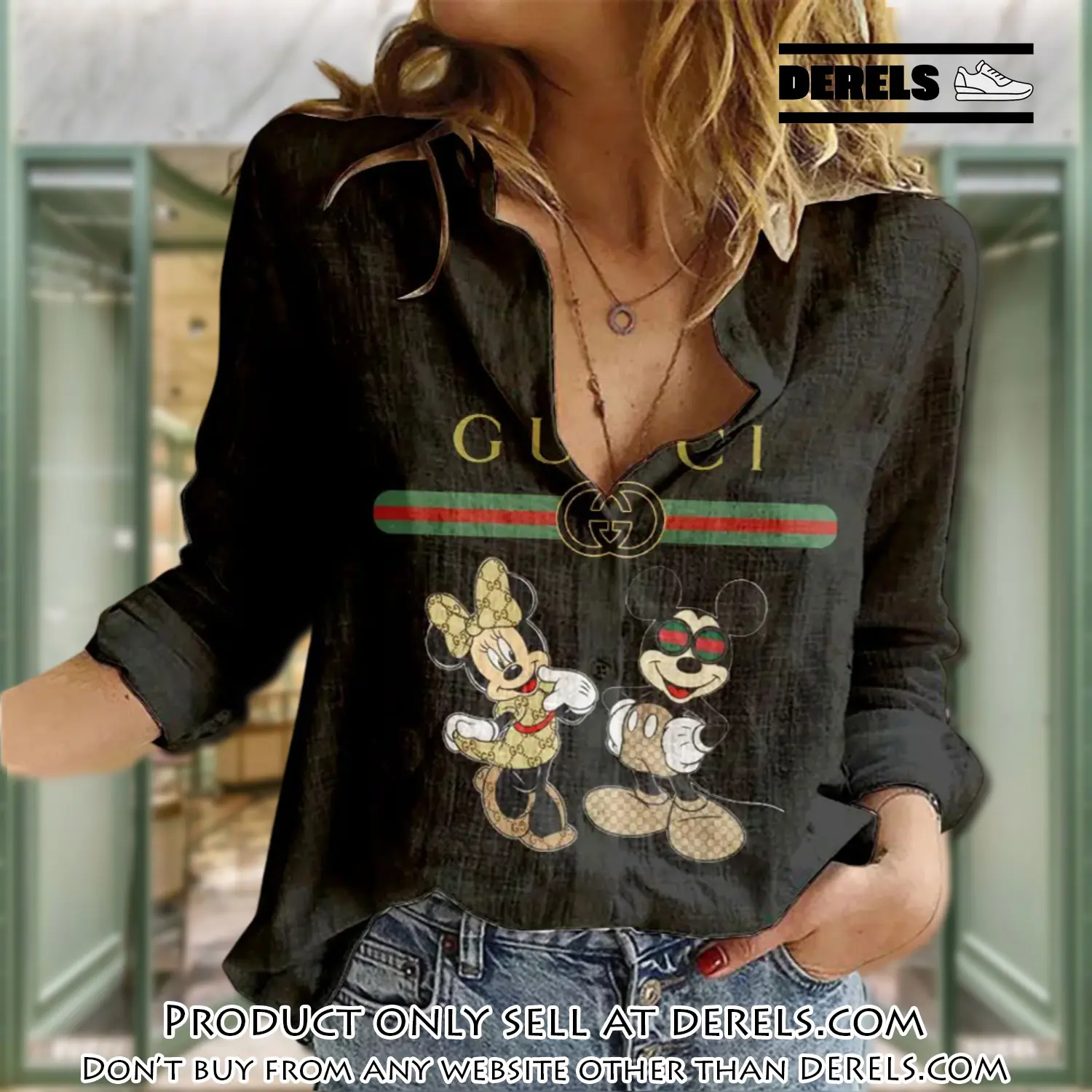 Gucci luxury women casual shirt linen shirt wcs1035 dr2808604